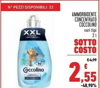 Conad Coccolino cococlino Ammorbidente concentrato offerta