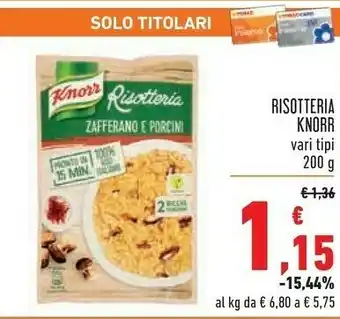 Conad Knorr knorr risotteria offerta