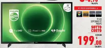 Conad philips tv led 32pfs6805/12 offerta