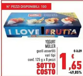 Conad Muller muller Yogurt alla frutta offerta