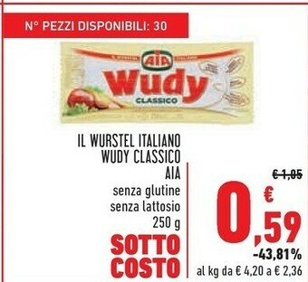 Conad Aia Wudy Classico 250 G(ml) offerta