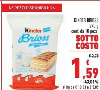 Conad ferrero Kinder Brioss offerta