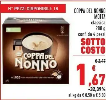 Conad Motta motta Coppa Del Nonno offerta