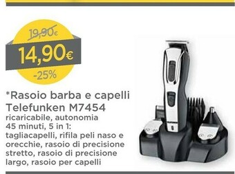 DPiù Telefunken Rasoio Barba E Capelli M7454 offerta