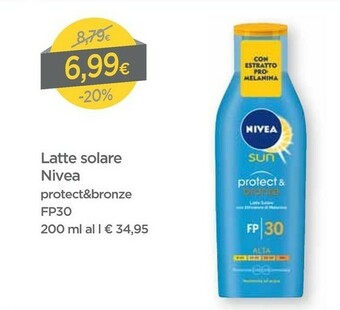 DPiù Nivea Latte Solare offerta