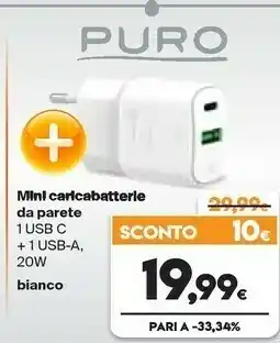 Puro Mini Caricabatterie Da Parete
