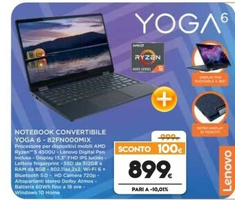Expert Yoga Notebook Convertibile 82fn000mix offerta