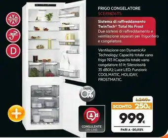 AEG Frigo Congelatore SCE818D6TS