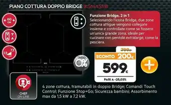 Expert AEG Piano Cottura Doppio Bridge IKS64453IB offerta
