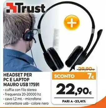 Expert Trust Mauro Cuffia Padiglione Auricolare Nero offerta