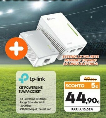 Expert Tp-Link Kit Powerline TLWPA4221KIT offerta