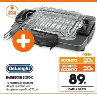 Expert Delonghi Barbecue BQ60X offerta