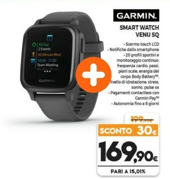 Expert Garmin Venu SQ LCD 3,3 Cm (1.3") Grigio GPS (satellitare) offerta