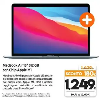 Expert Apple MacBook Air 13" (Chip M1 Con GPU 8-core, 512GB SSD, 8GB RAM) - Oro (2020) offerta
