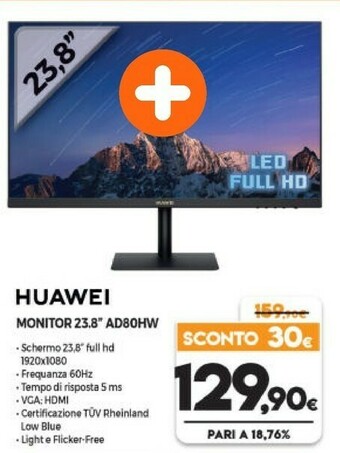 Expert Huawei Monitor 23.8'' AD80HW offerta