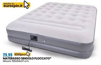 Eurospin Materasso Singolo Floccato offerta