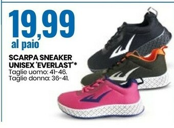 Eurospin Everlast Scarpa Sneaker Unisex offerta
