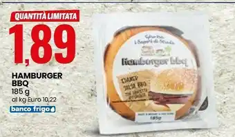 Eurospin Giro Tra I Sapori Di Strada Hamburger BBQ offerta