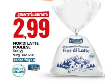 Eurospin Pascoli Italiani Fior Di Latte Pugliese offerta