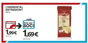 Ipercoop Entremont Entremont - Emmenthal 250 g(ml) offerta