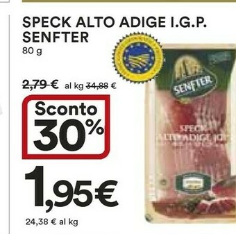 Ipercoop Senfter Speck offerta