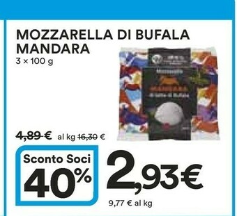 Ipercoop Mandara Mandara - Mozzarella di Latte di Bufala offerta