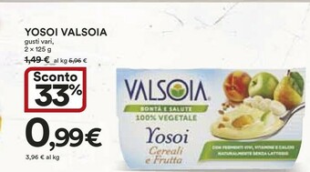 Ipercoop Valsoia Yogurt offerta