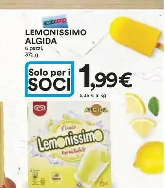 Ipercoop Algida Algida - Lemonissimo 62 g(ml) offerta