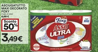 Ipercoop Foxy Rotoli di carta offerta