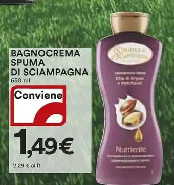 Ipercoop Spuma di Sciampagna Bagnoschiuma offerta