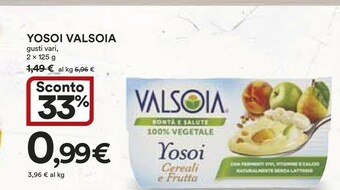 Ipercoop Valsoia Yogurt offerta