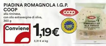 Ipercoop Piadina romagnola Piadine offerta