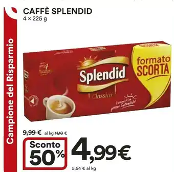Ipercoop Splendid Caffe Classico 4 X 225 G offerta