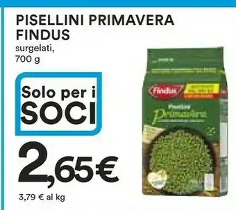 Ipercoop Findus Pisellini Primavera Surgelati 700 G offerta