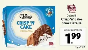 Lidl Gelatelli Crispin' Cake Stracciatella 372 G(ml) offerta