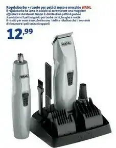Wahl Regalobarba Rasoio Per Peli Di Naso E Orecchie