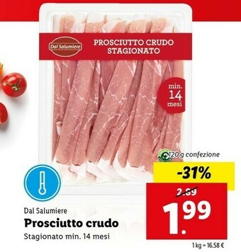 Lidl Dal salumiere Prosciutto Crudo offerta