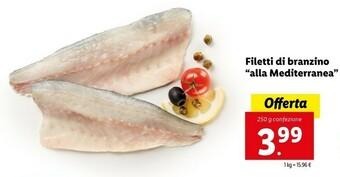 Filetti Di Branzino Alla Mediterranea