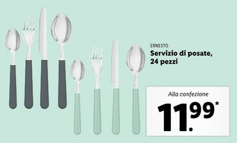Lidl Ernesto Servizio Di Posate offerta