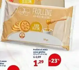 In'S Mercato Vita Well Frollini Al Miele Senxa Glutine offerta