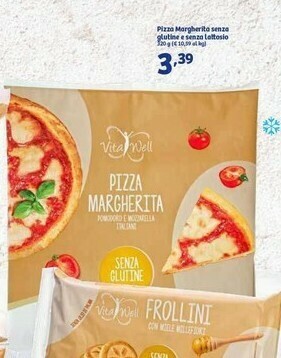 In'S Mercato Vita Well Pizza Margherita Senza Glutine E Senza Lattosio offerta