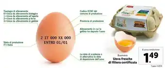 Lidl Buonovo Uova Fresche Di Filiera Certificata offerta