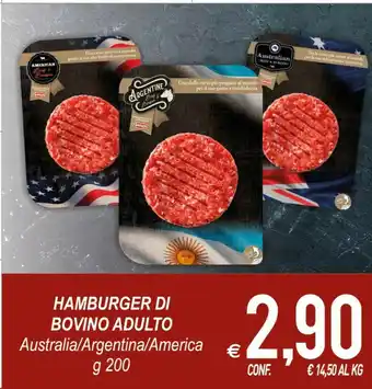 MD Discount Hamburger Di Bovino Adulto Australia/Argentina/America offerta