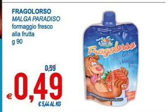 MD Discount Malga Paradiso Fragoloso 90 G(ml) offerta