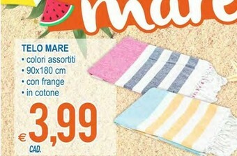 MD Discount Telo Mare Colori Assortiti offerta
