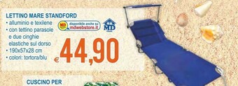 MD Discount Lettino Mare Standford offerta