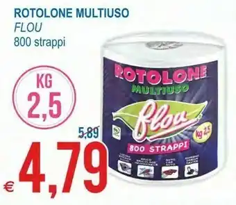 MD Discount Flou Rotolone Multiuso 800 Strappi offerta