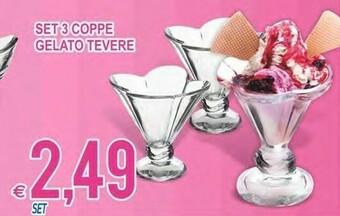 Set 3 Coppe Gelato Tevere