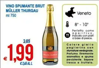 MD Discount Muller Thurgau Vino Spumante Brut offerta