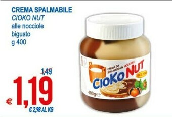 MD Discount Cioko Nut Crema Spalmabile Alle Nocciole Bigusto offerta